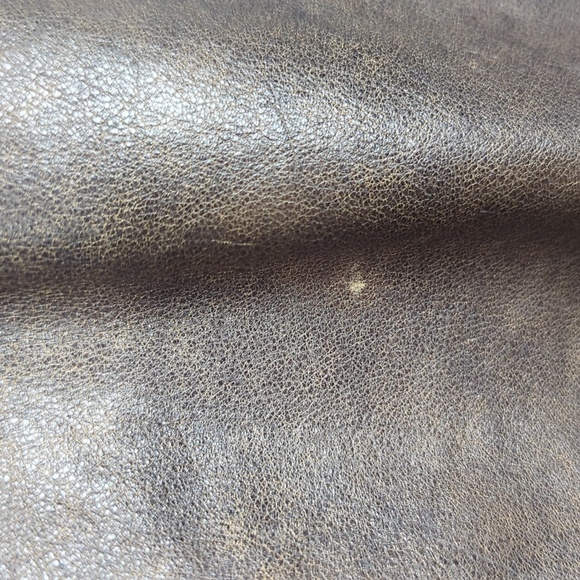 Compagnia Brown Flight pilot Leather Jacket Shearling fighter Bomber Italy 50 L - Picture 8 of 16